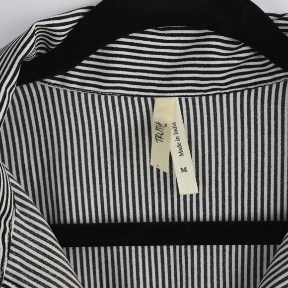 Truth NYC Asymetrical Dress Black & White Striped Size Medium - Picture 3 of 6